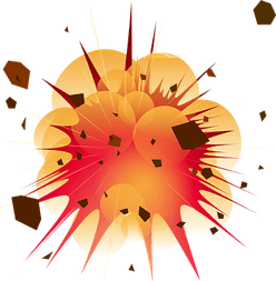 Cartoon Explosion PNG