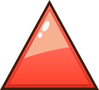 Red Right Angle Triangle PNG