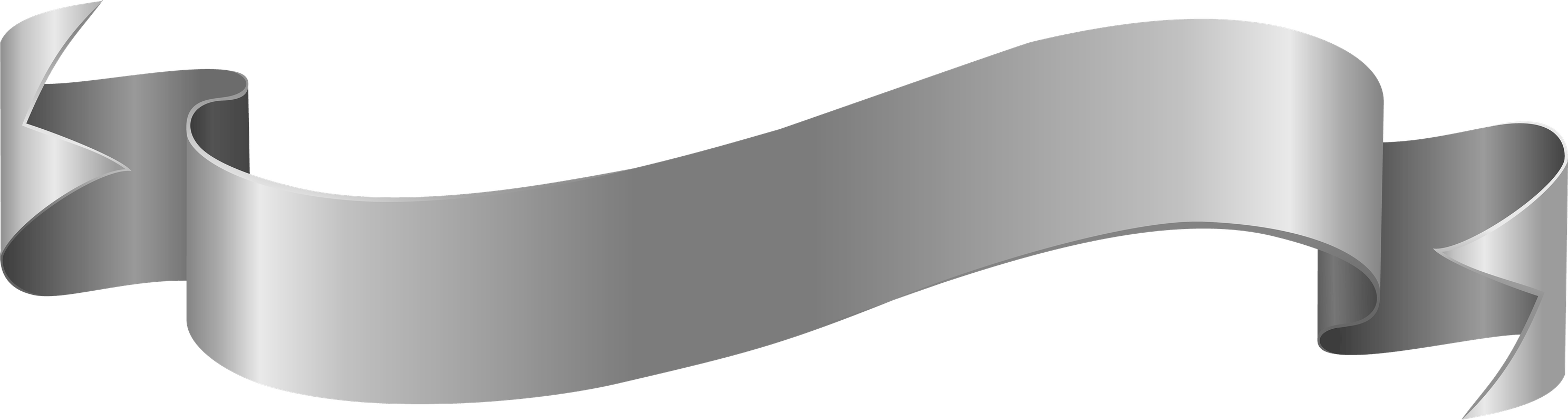 Silver Banner PNG