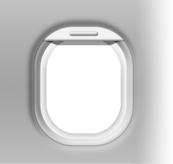 Airplane Window Frame PNG