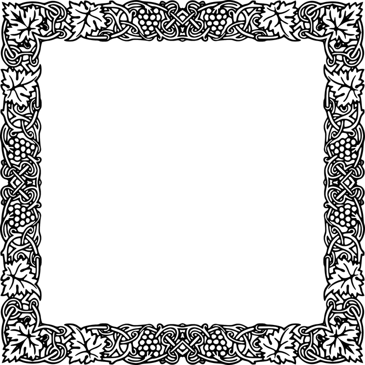 Certificate Border Green PNG