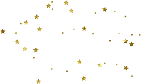 Gold Stars Border PNG