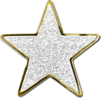 Gold Glitter Star PNG