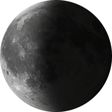 Waning Crescent Moon PNG